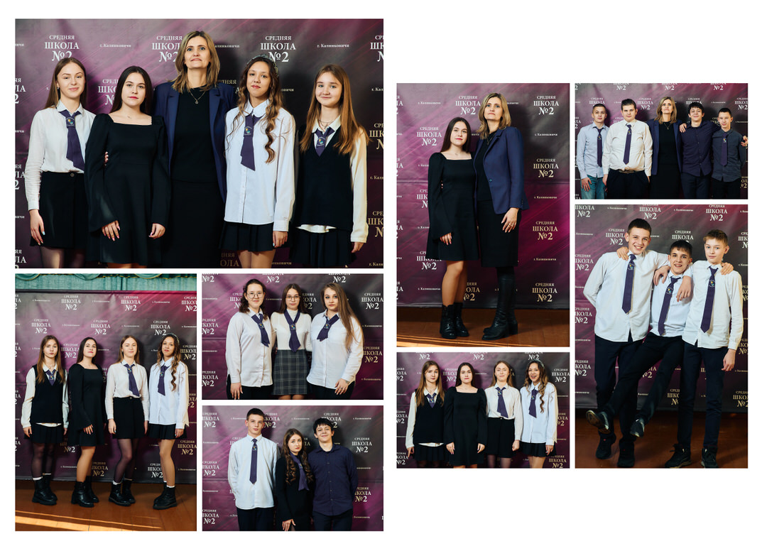 Фотосессия на выпускной альбом на улице возле школы Калинковичи Мозырь фото 4