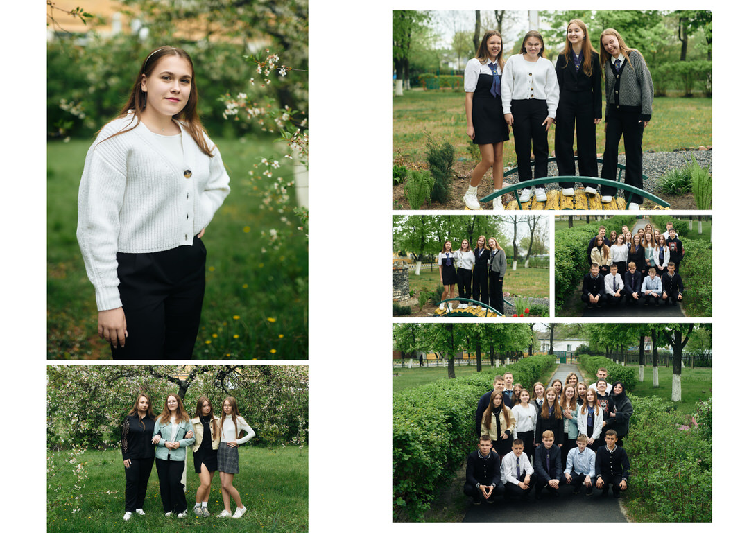 Фотосессия на выпускной альбом на улице возле школы Калинковичи Мозырь фото 14