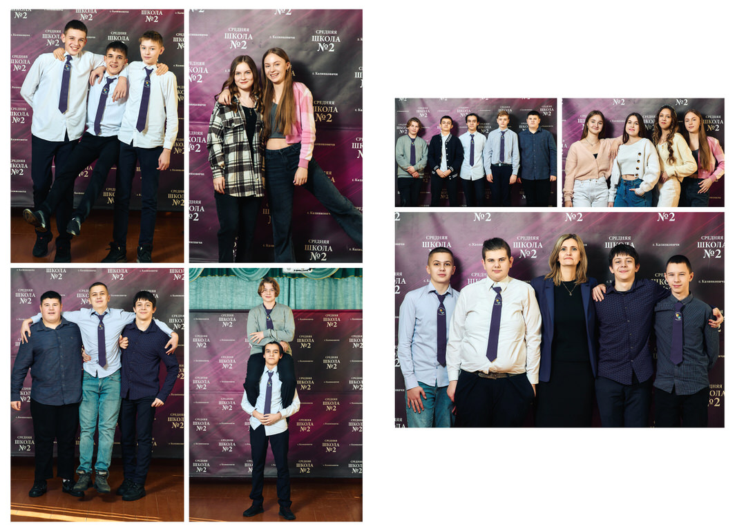 Фотосессия на выпускной альбом на улице возле школы Калинковичи Мозырь фото 43